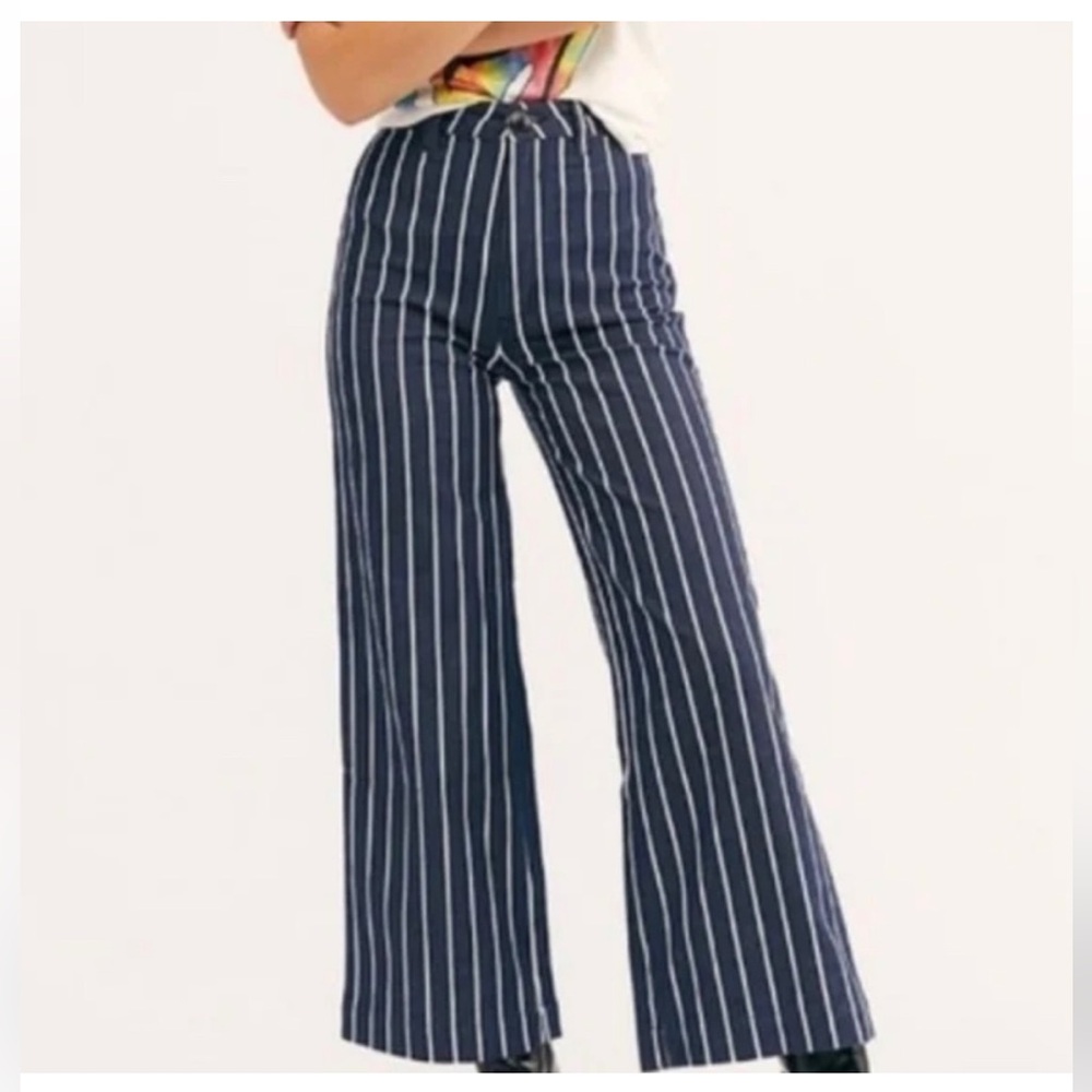 Rollas pinstripe sailor pant